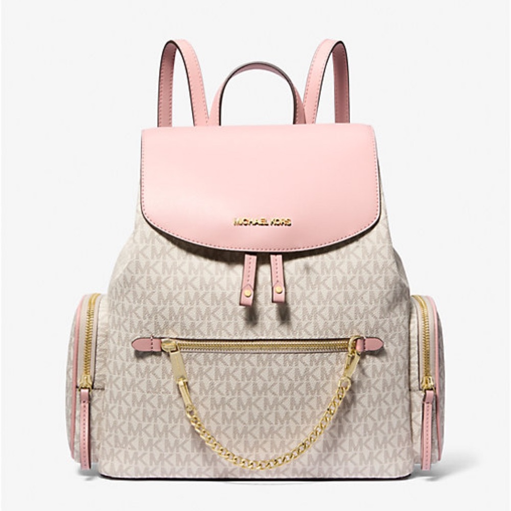 Michael Kors Blush and Cream Backpack NWT